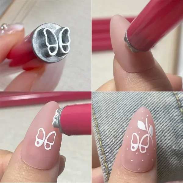 4/6/10pcs Nail Art Flowers&Butterfly Stamp Pen Set for Nail Assorted Patterns DIY Art Stamping Tool for Women Beauty Accessories - Image 5