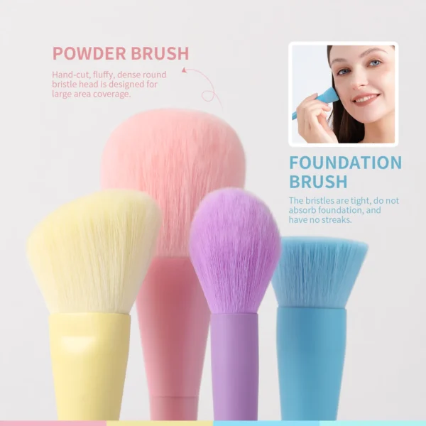 Docolor Dreaming Makeup brushes set 17pcs Professional Synthetic Hair Powder Foundation Blush Eyeshadow Make Up Brush Maquiagem - Image 2