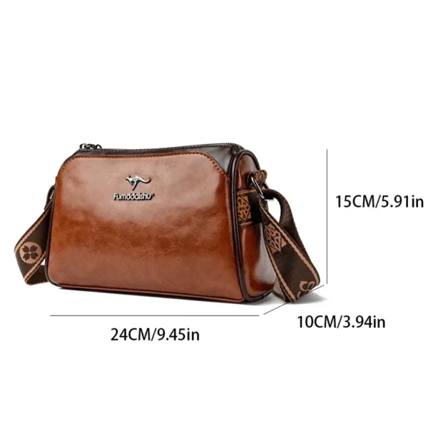 Women High Quality Soft Leather Shoulder Bags Luxury Designer Purses Crossbody Bag Ladies Vintage Messenger Commuting Sac A Main - Image 4