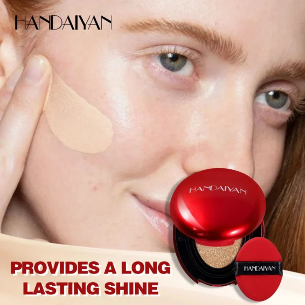 Waterproof Air Cushion Foundation Flawless Waterproof Sunscreen Long-lasting Makeup Concealer Liquid Foundation Face Makeup - Image 2