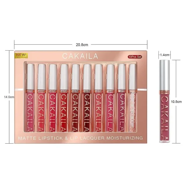 10/6 PCS Lipstick Set Matte Nude Liquid Lip Stain Makeup for women Non stick Cup Lip Gloss Waterproof Long lasting Cosmetics - Image 5