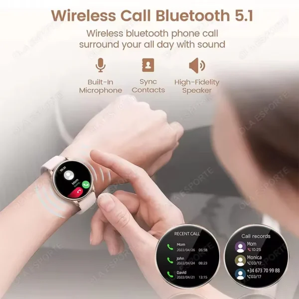 2025 New Women SmartWatch Bluetooth Call Lady Watches Sport Waterproof Heart Rate Sleep Smart Watch for Women Present Gift - Image 6