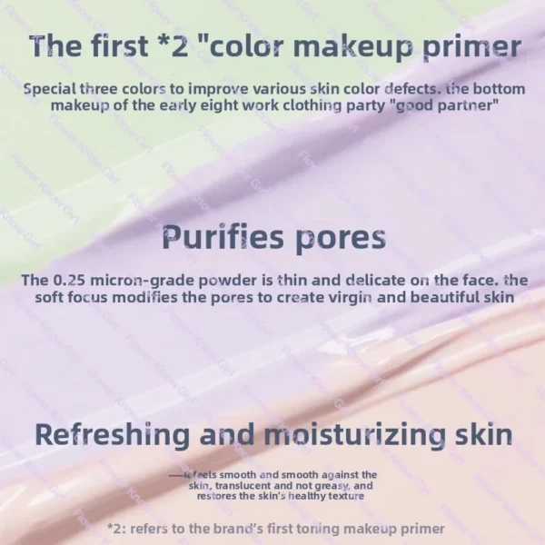 Makeup Flower Knows Shell Pearl Collection Primer Coloring Makeup Base Face Milk Brightening and Holding Make Up Concealer - Image 3