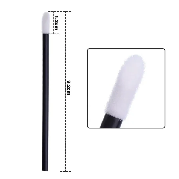 50 Pcs Disposable Lip Brush Soft Lipstick Mascara Wands Applicators Eyelash Cleaner Cosmetic Brushes Women Make Up Tools - Image 6