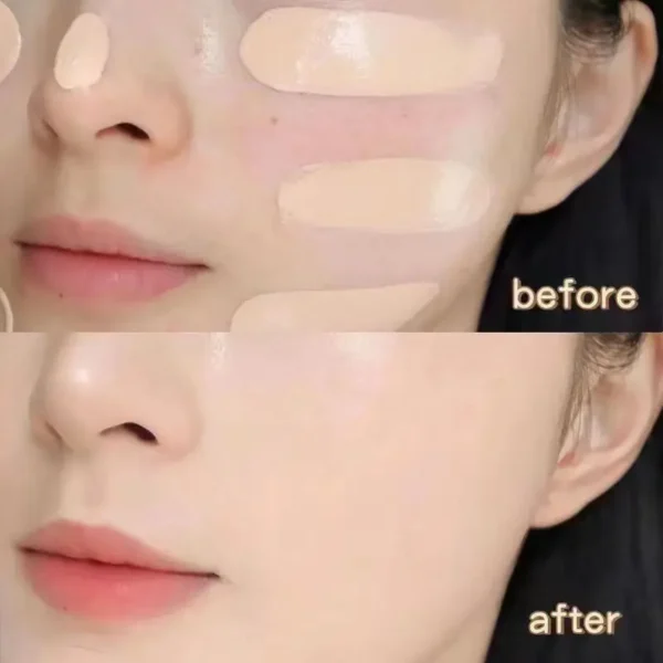 Liquid foundation naturally covers flaws without sticking powder, plain face cream, transparent foundation, conceals blemishes - Image 2