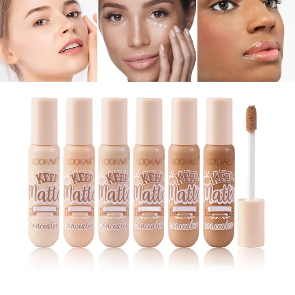 Liquid Concealer Stick Foundation Cream 6 Color Moisturizing Full Coverage Ae Dark Circle Natural Matte Concealer Cream Makeup - Image 2