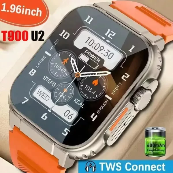 New T900 Ultra 2 Smart Watch 49mm 2025 New NFC Men Women GPS Track Bluetooth Call BT Music Games Wireless Charging Smartwatch