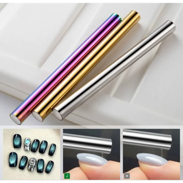 Cat Eye Nail Magnetic Stick Cylindrical Magnet for Cat Eye UV Gel Polish Snowlight Glitter Effect Tools Manicure Design Tool - Image 3