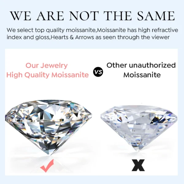 GRA 0.5ct 1ct D Real Moissanite Diamond Wedding Halo square Rings for Women Original 925 Sterling Silver Luxury Fine Jewelry - Image 5