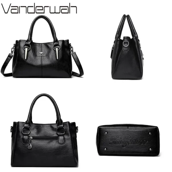 High-quality Soft Leather Luxury Handbags Women Bags Designer High-capacity Ladies Crossbody Hand Bags for Women 2024 Sac A Main - Image 4