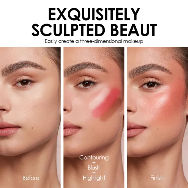 Multifunctional Grooming Stick Four Pack Highlight Brightening Contour Retouching Natural Matte Blush Stick Facial Makeup - Image 5
