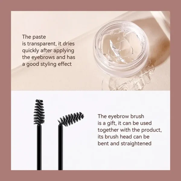 1pcs 3D Eyebrow Styling Cream Makeup Long Lasting Natural Quick-drying Wild Brow Pomade Setting Gel Wax Eyebrow Cosmetics - Image 4