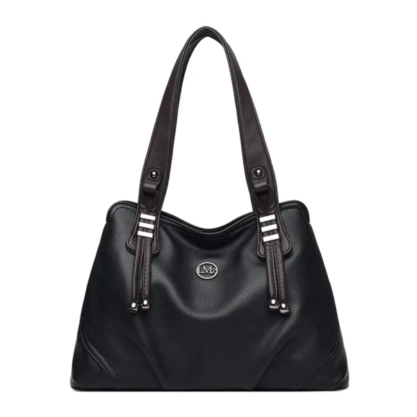 High Quality Soft Leather Handbags for Women Vintage Shoulder Tote Bag Luxury Designer Ladies Large Capacity Top-Handle Bags Sac - Image 6