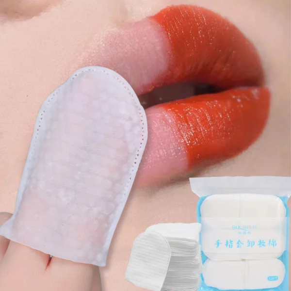 120PCS Makeup Removal Cotton Pads Hand-insert Disposable Makeup Accessories Remover Practical Face Soft U-shaped Remover Paper - Image 3