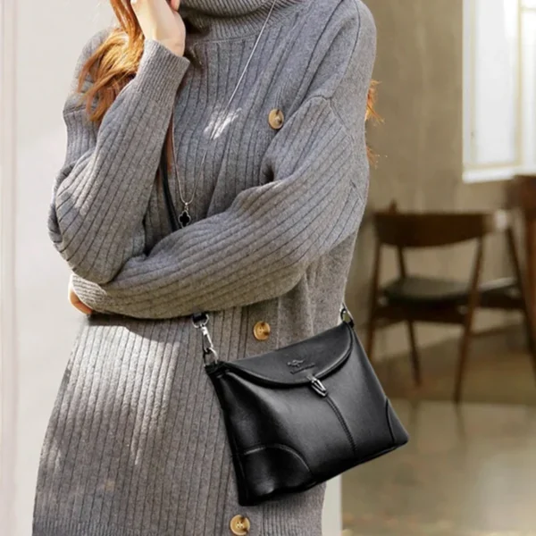 Leather Casual Crossbody Bags for Women 2024 Ladies Luxury Designer Handbag High Quality Shoulder Bag Sac Cross Body Bag Woman - Image 4