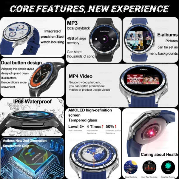 For Huawei Xiaomi New 32G RAM Memory Smart Watch Men 1.43 inch Local Heart Rate Bluetooth Call AMOLED 466*466 HD SmartWatch Man - Image 2