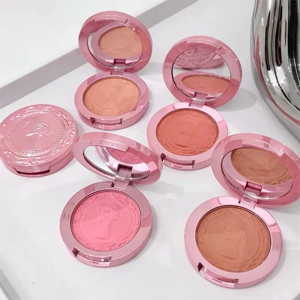 Three dimensional relief mist Color blush natural tender delicate hold makeup low saturation female blush cream - Image 4