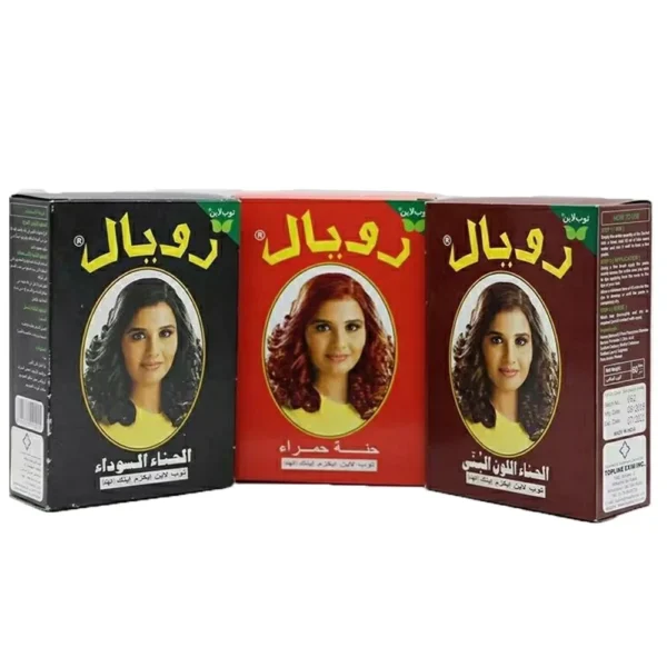 India HENNA Plant Dye Black Brown Red Covering White Hair Nourishing Gloss dye Tool - Image 2