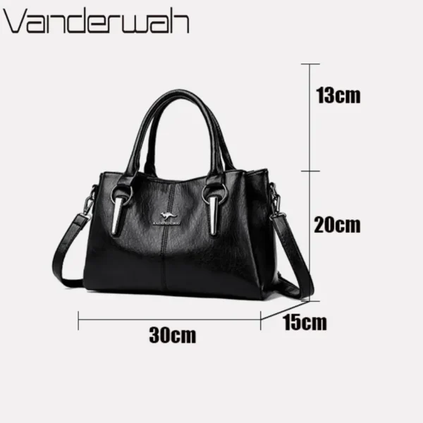 High-quality Soft Leather Luxury Handbags Women Bags Designer High-capacity Ladies Crossbody Hand Bags for Women 2024 Sac A Main - Image 3