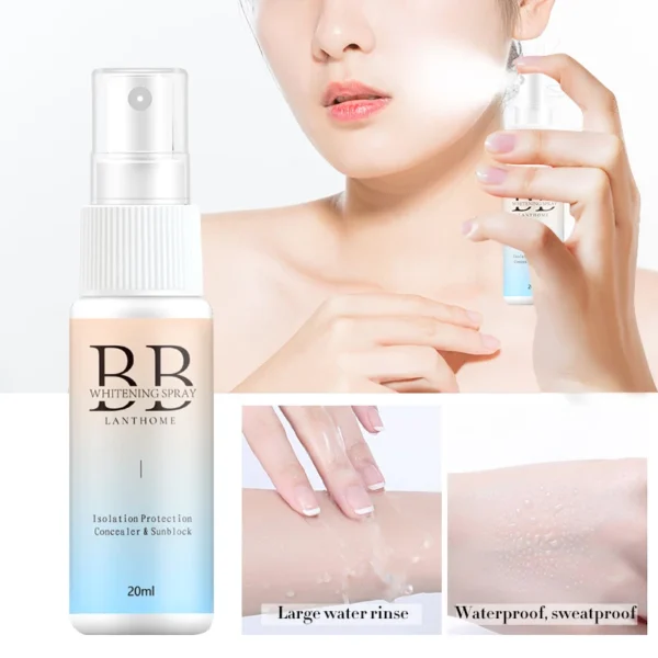 BB Whitening Spray Skin Brightening Moisturizing BB Cream Face Foundation Nourishing Skin Care Beauty Cosmetics - Image 5