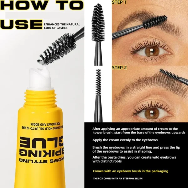 3D Eyebrow Styling Gel Waterproof Transparent Quick Dry Eyebrow Long-lasting Wax Set Brow Lifting Eyebrow Enhancers Makeup - Image 6