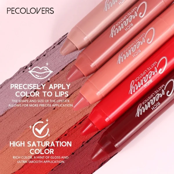 Lip Liner Pen Soft Mist Matte Lip Crayon Sexy Rose Pink Lipstick Pencil Lip Contouring Lipliner Outline Tint Cosmetic - Image 6