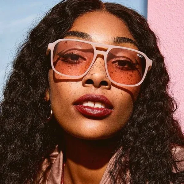 Quay On the Fly Sunglasses Brand Design Sunglasses Women Sun Glasses for Women Female Double Bridges Sunglasses Oculos Feminino - Image 2