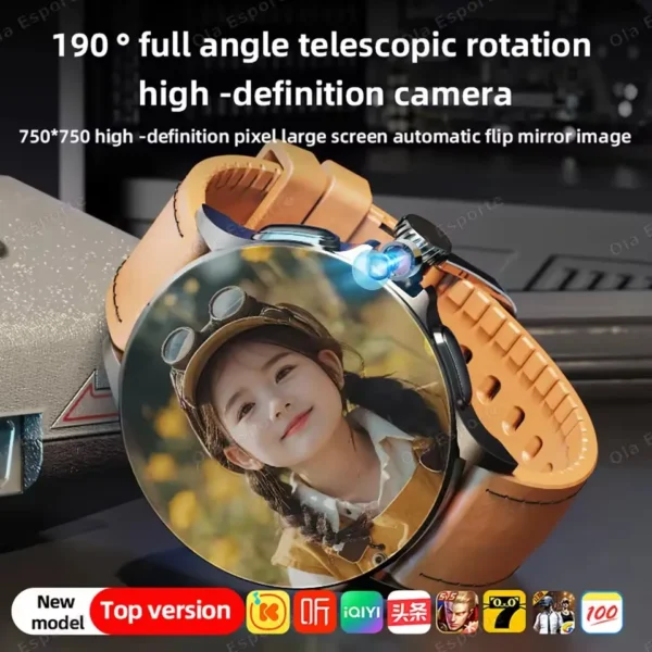 2025 New GT200 Smart Watch Men Women AMOLED Display 4G+32G GPS HD Camera Video Call NFC 4G SIM Card Smartwatch For Xiaomi Huawei - Image 2