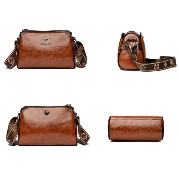 Women High Quality Soft Leather Shoulder Bags Luxury Designer Purses Crossbody Bag Ladies Vintage Messenger Commuting Sac A Main - Image 5