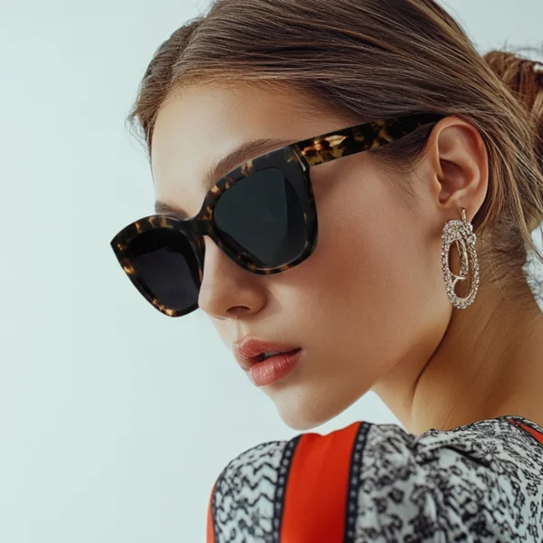 ZENOTTIC Fashion Printing Butterfly Polarized Sunglasses Handmade Acetate Sun Glasses for Women Driving UV400 Protection