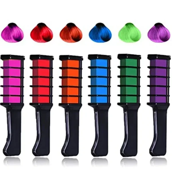 6/1pcs Hair Dye Comb Mascara Design Crayons For Hair Coloring Chalk Temporary Dye Pencil Mini Disposable Professional Hair Dyes - Image 3