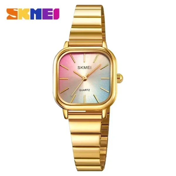 SKMEI 2190 Luxury Ladies Female Quartz Watch Woman Waterproof Stainless Steel Strap Girl Women Wristwatch Date Clock reloj mujer - Image 4