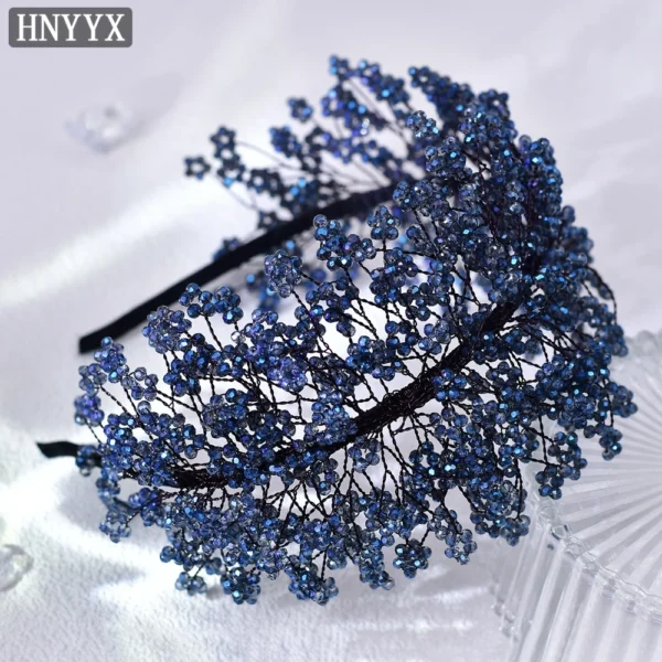 HNYYX Luxury Crystal Headband Sparkling Wedding Hair Jewelry Fashion Headwear Elegant Headdress Rhinestone Hair Piece A86 - Image 2