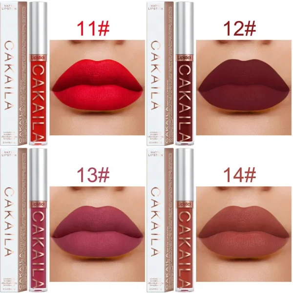 18 Color Lipstick Matte Non-stick Cup Waterproof Lip Gloss - Image 5