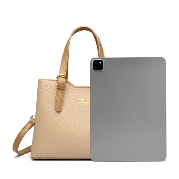 3 Layers Commuting Bags for Women High Quality Kangaroo Soft Pu Leather Ladies Shoulder Messenger Hand Bag Tote Crossbody Sac - Image 5