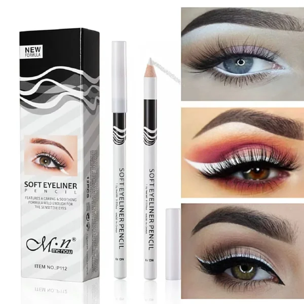 1PC New White Eyeliner Makeup Lasting Smooth Easy To Wear Eyes Brightener Waterproof Fashion Eyes Liner Pencils Eye Makeup Tools - Image 4