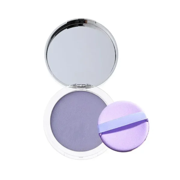 Lavender Makeup Powder With Puff Long-lasting Natural Nude Makeup Oil Control Setting Powder Smooth Effect Soft Finishing Powder - Image 7