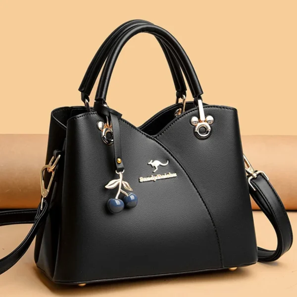 Designer 3 Layers Luxury Female Messenger Bags Ladies Crossbody Shoulder Tote Bag for Women 2024 Fashion New Handbag with Cherry - Image 2