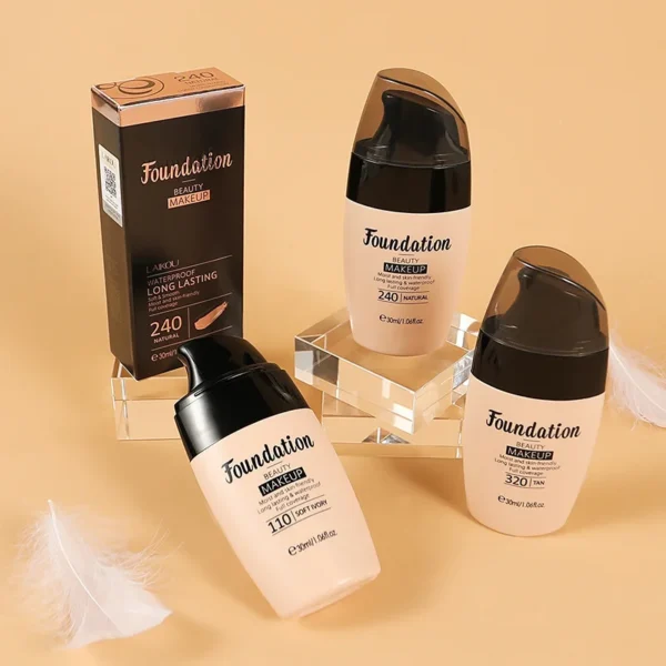 30ml Liquid Foundation Waterproof Makeup High Coverage Concealer Long-lasting Cover Dark Circle Brighten Matte BB Cream Cosmetic - Image 2
