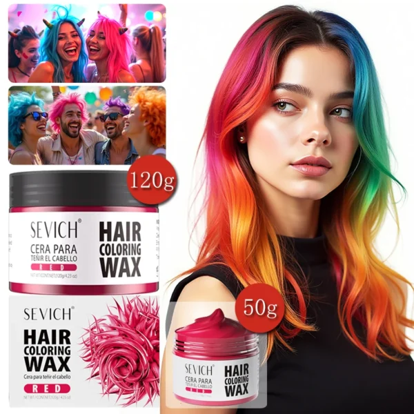 SEVICH 13 Colors DIY Hair Colour Wax Long Lasting Easy To Wash Hair Dye Mud Temporary Hair Colour Cream Hair Styling Hair Paste