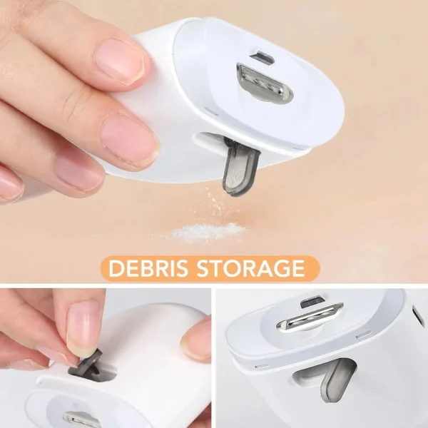 XIAOMI Mijia 2024 Smart Electric Nail Clipper Cutter With Light Automatic Nail Trimmer Rechargeble Nail Grinding Care Tool - Image 4