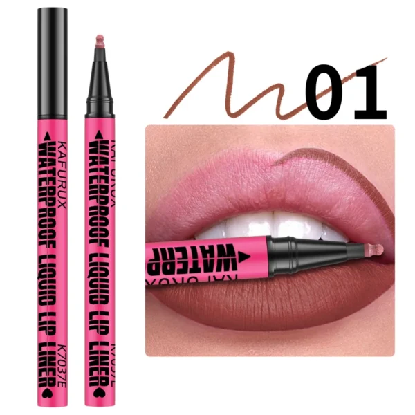 1PC Liquid Matte12-Color Lipliner Pencil Waterproof Plumping Stain Lipstick Natural Lip Liner Outline Lips Contour Makeup - Image 4