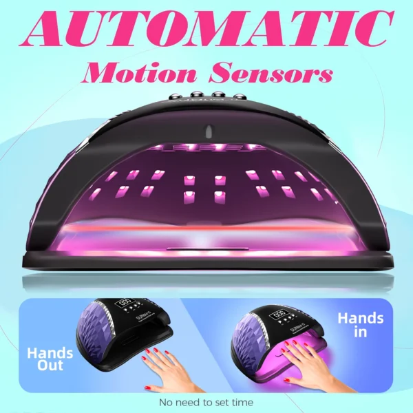 DianaBeauty UV LED Nail Lamp 66LEDs Nail Dryer with Auto Motion Sensor Professional UV Light Cabin for Nail Polish Manicure Lamp - Image 4