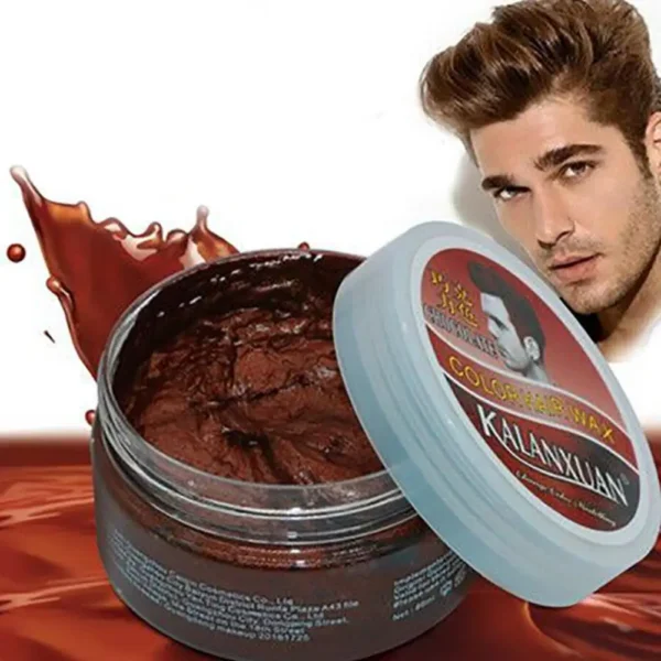 Hair Colors 9 Color Wax Dye Temporary Molding Paste 8 Color Blue Burgundy Grandma Gray Green Hairs Dye Wax Mud Styling Pomade - Image 5