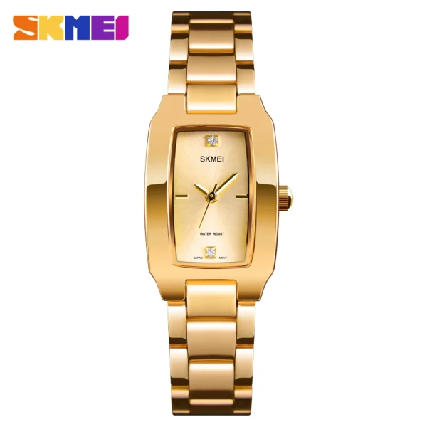 SKMEI 1400 Luxury Quartz Watch Woman Sports Silver Steel Waterproof Ladies Wristwatches Dress Women Girl Clock Relogio Feminino - Image 2