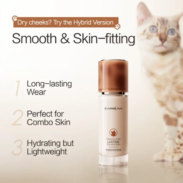 CARSLAN Long-lasting Moisture Matte Liquid Face Foundation Full Coverage Concealer Whitening Oil Control Face Base Makeup - Image 3