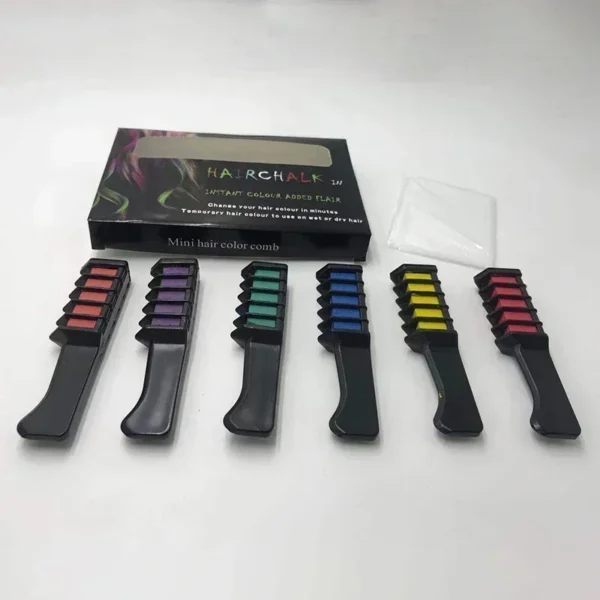 6/1pcs Hair Dye Comb Mascara Design Crayons For Hair Coloring Chalk Temporary Dye Pencil Mini Disposable Professional Hair Dyes - Image 4