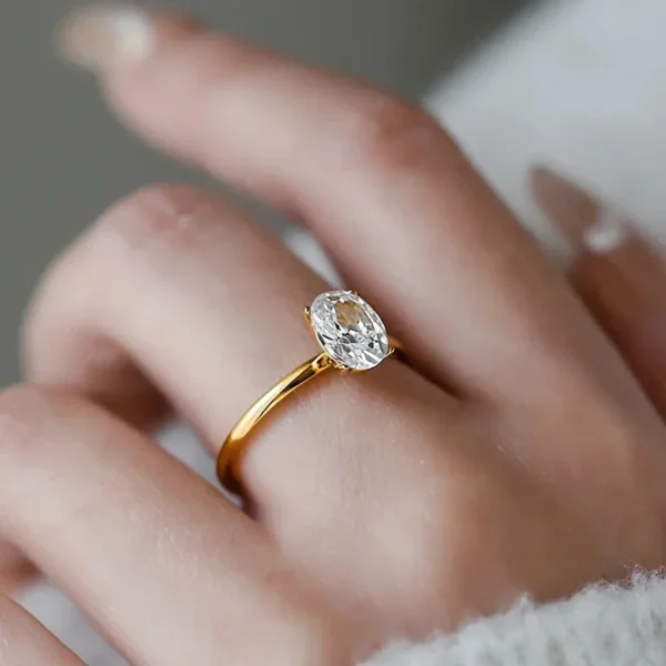 925 Sterling Silver Luxury Shiny 1-8CT Zircon Engagement Ring Wedding Band For Women Promise Eternity Ring Fine Jewelry Gift - Image 2