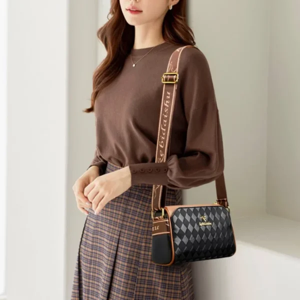 Women's Crocodile Pattern Shoulder Bags Ladies Crossbody Bag With Adjustable Strap Quality Soft Leather Handbags Messenger Sac - Image 3