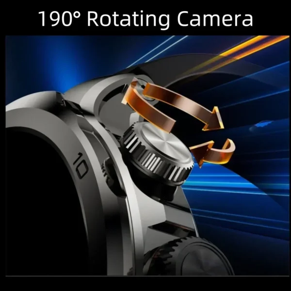 4G full network smartwatch H19 Android OS 900W rotating camera GPS WIFI Google Play Store Application Download smartwatch men - Image 4
